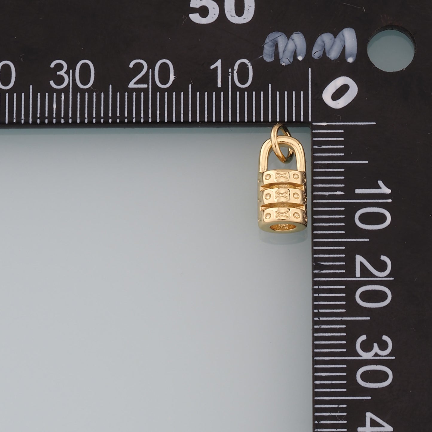 Gold Key Lock Charms,18K Gold Filled Key Pendant,Lock Charm Bracelet Necklace for DIY Jewelry Making Supply