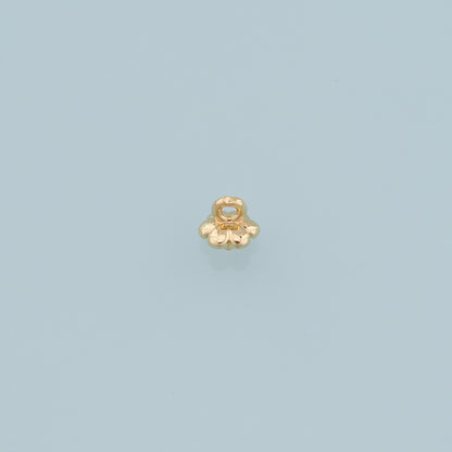 Gold Flower Charms,18K Gold Filled Flower Pendant,Flower Charm Bracelet Necklace for DIY Jewelry Making Supply