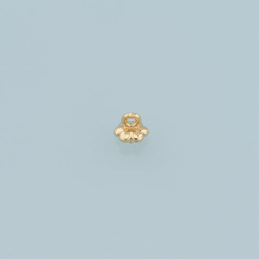 Gold Flower Charms,18K Gold Filled Flower Pendant,Flower Charm Bracelet Necklace for DIY Jewelry Making Supply