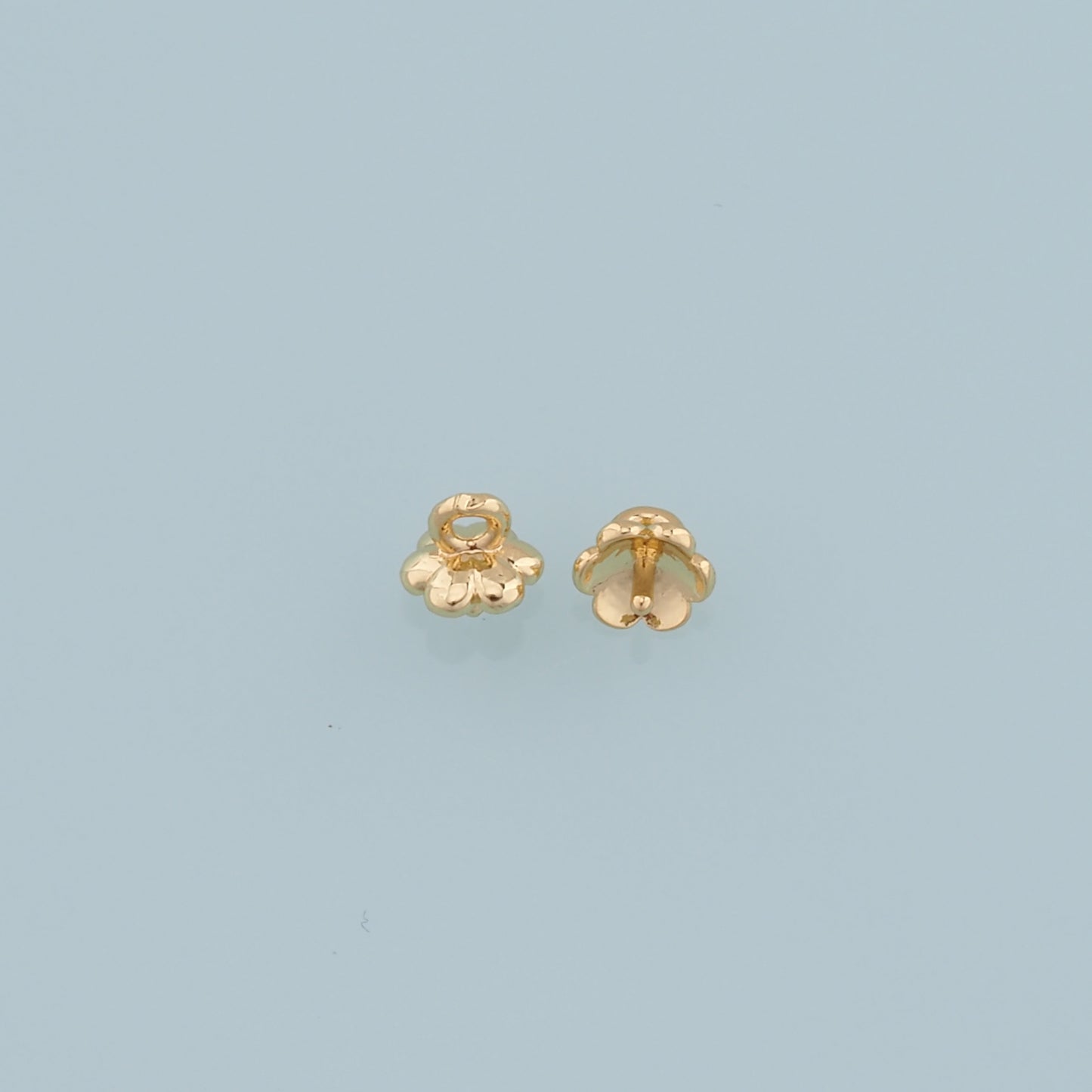 Gold Flower Charms,18K Gold Filled Flower Pendant,Flower Charm Bracelet Necklace for DIY Jewelry Making Supply