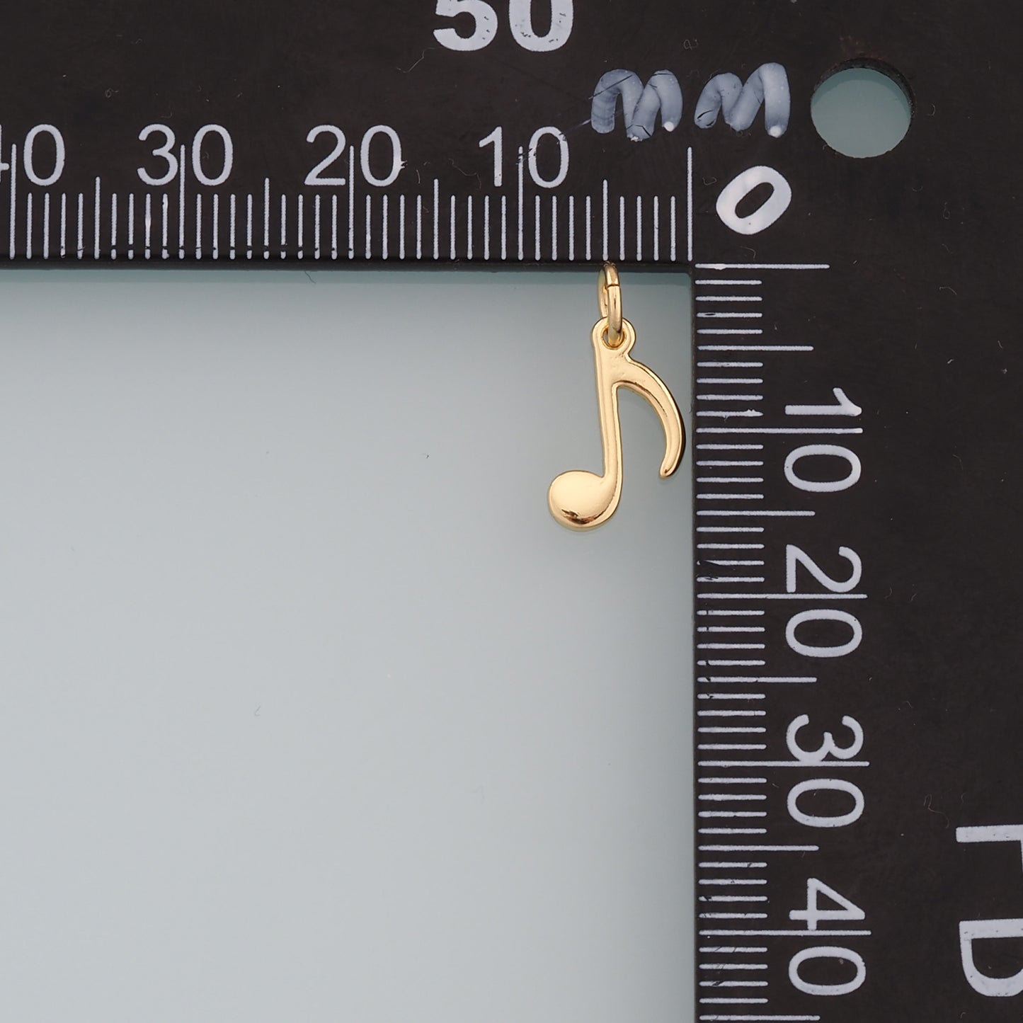 Gold Music Charms,18K Gold Filled Music Pendant,Note Charm Bracelet Necklace for DIY Jewelry Making Supply
