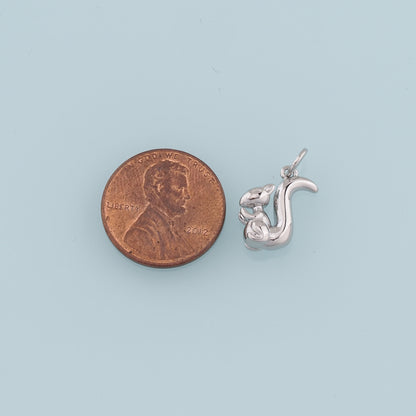 18K Gold Filled Fox Pendant,Fox Charm Bracelet Necklace for DIY Jewelry Making Supply
