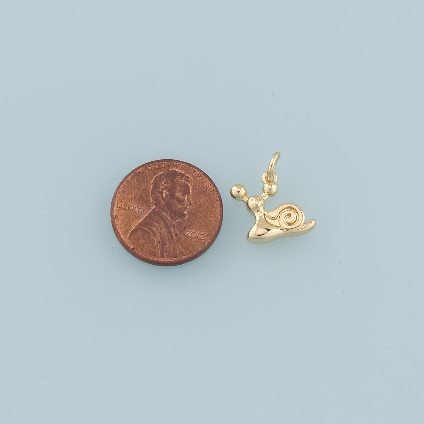 Gold Snails Charms,18K Gold Filled Snails Pendant,Snails Charm Bracelet Necklace for DIY Jewelry Making Supply