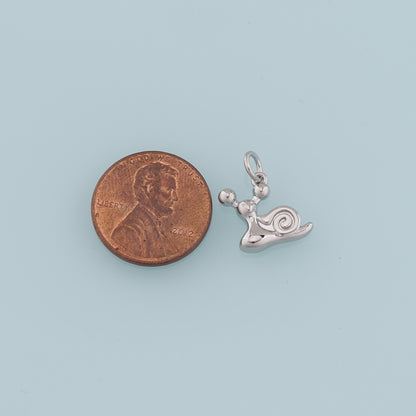 Gold Snails Charms,18K Gold Filled Snails Pendant,Snails Charm Bracelet Necklace for DIY Jewelry Making Supply