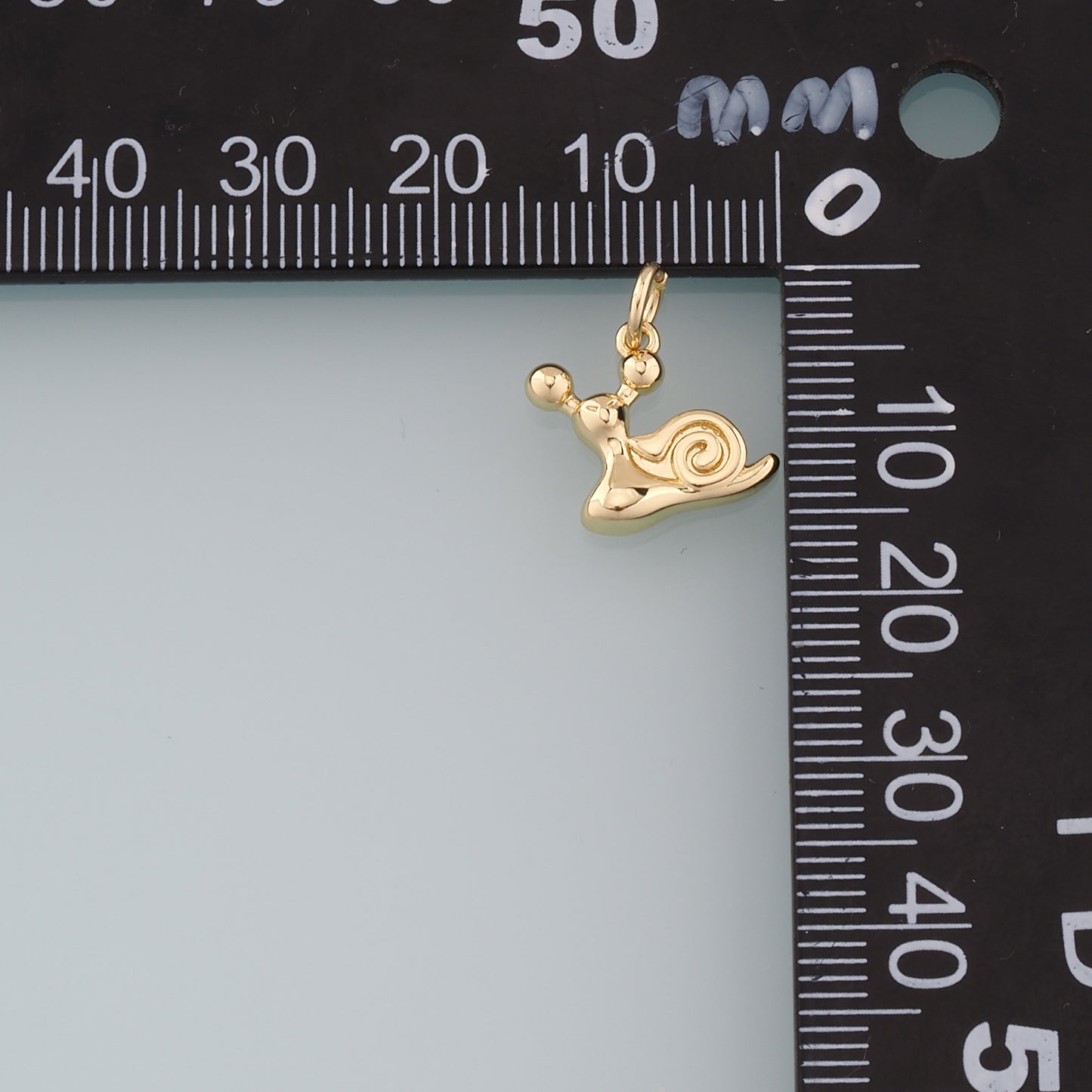 Gold Snails Charms,18K Gold Filled Snails Pendant,Snails Charm Bracelet Necklace for DIY Jewelry Making Supply