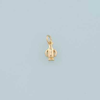 Gold Penguin Charms,18K Gold Filled Penguin Pendant,Animal Charm Bracelet Necklace for DIY Jewelry Making Supply