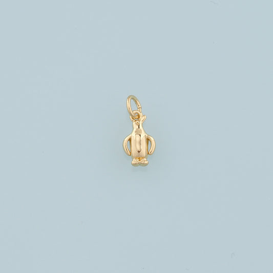 Gold Penguin Charms,18K Gold Filled Penguin Pendant,Animal Charm Bracelet Necklace for DIY Jewelry Making Supply