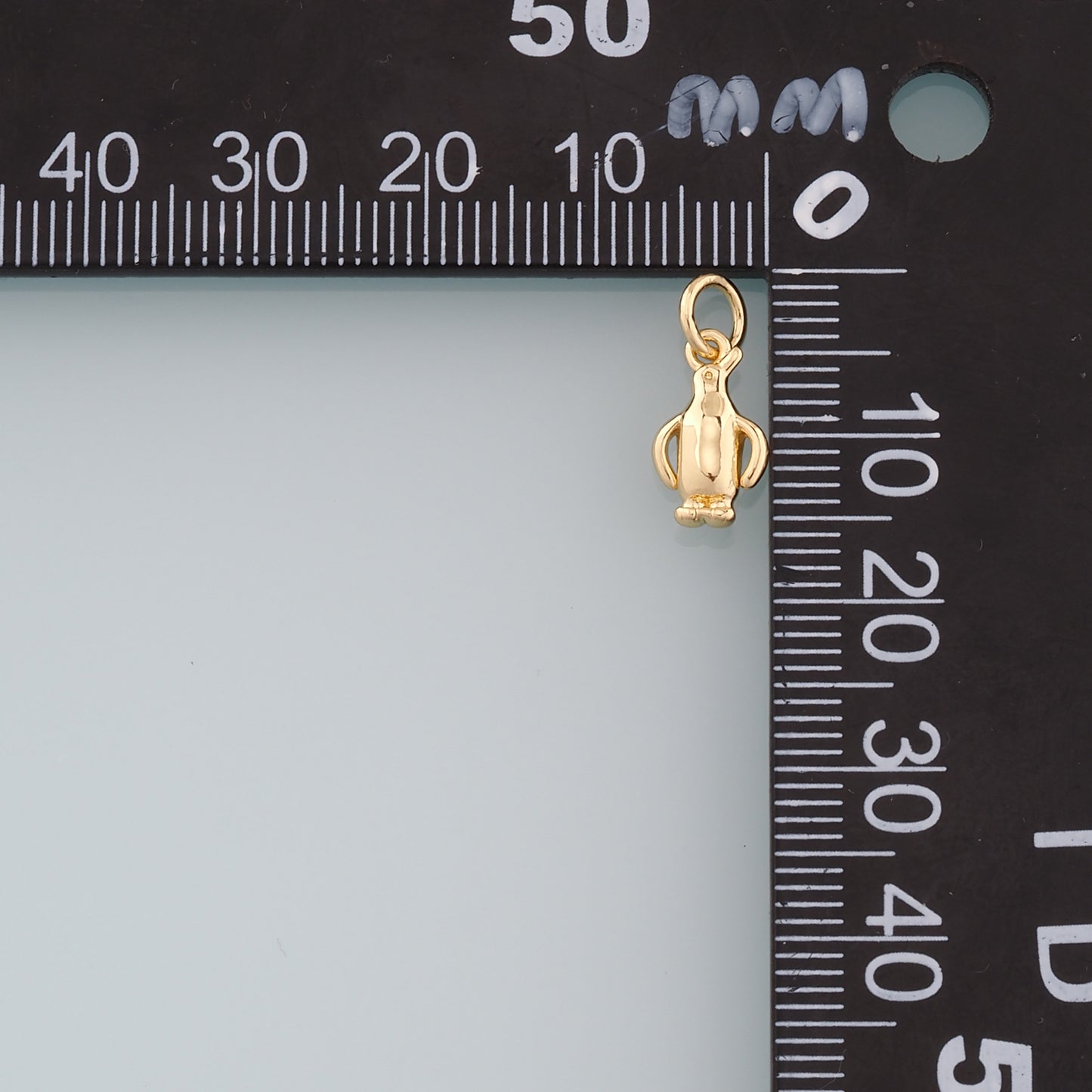 Gold Penguin Charms,18K Gold Filled Penguin Pendant,Animal Charm Bracelet Necklace for DIY Jewelry Making Supply