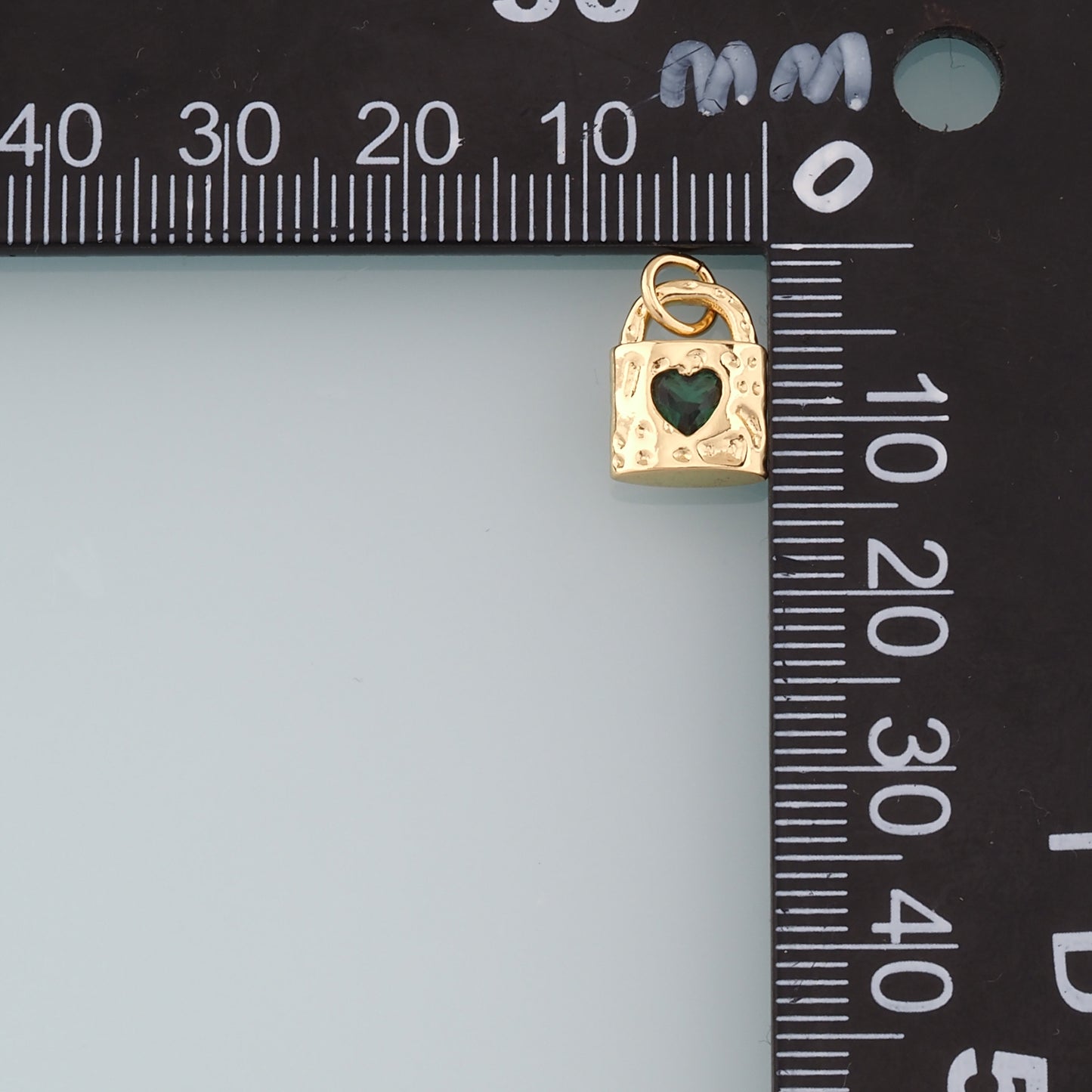 Gold Key Lock Charms,18K Gold Filled Key Pendant,Heart Lock Charm Bracelet Necklace for DIY Jewelry Making Supply