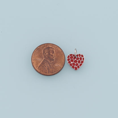 Gold Heart Charms,18K Gold Filled Heart Pendant,Enamel Heart Charm Bracelet Necklace for DIY Jewelry Making Supply