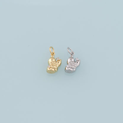 Gold Lotus Root Charms,18K Gold Filled Lotus Root Pendant,Vegetable Charm Bracelet Necklace for DIY Jewelry Making Supply