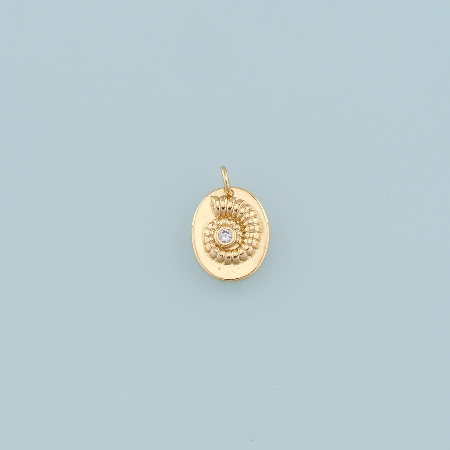 Gold Shell Charms,18K Gold Filled Conch Shell Pendant,Conch Shell Charm Bracelet Necklace for DIY Jewelry Making Supply