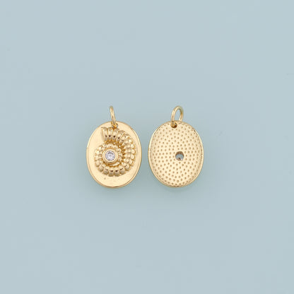 Gold Shell Charms,18K Gold Filled Conch Shell Pendant,Conch Shell Charm Bracelet Necklace for DIY Jewelry Making Supply