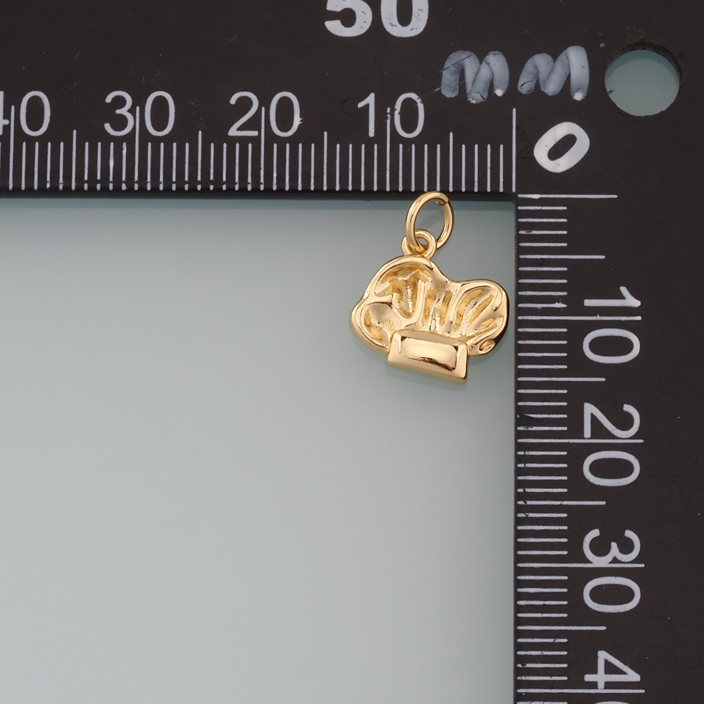 Gold Baseball Glove Charms,18K Gold Filled Baseball Pendant,Baseball Cap Charm Bracelet Necklace for DIY Jewelry Making Supply