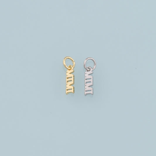 Gold Mama Charms,18K Gold Filled Mama Pendant,Mama Charm Bracelet Necklace for DIY Jewelry Making Supply