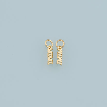 Gold Mama Charms,18K Gold Filled Mama Pendant,Mama Charm Bracelet Necklace for DIY Jewelry Making Supply