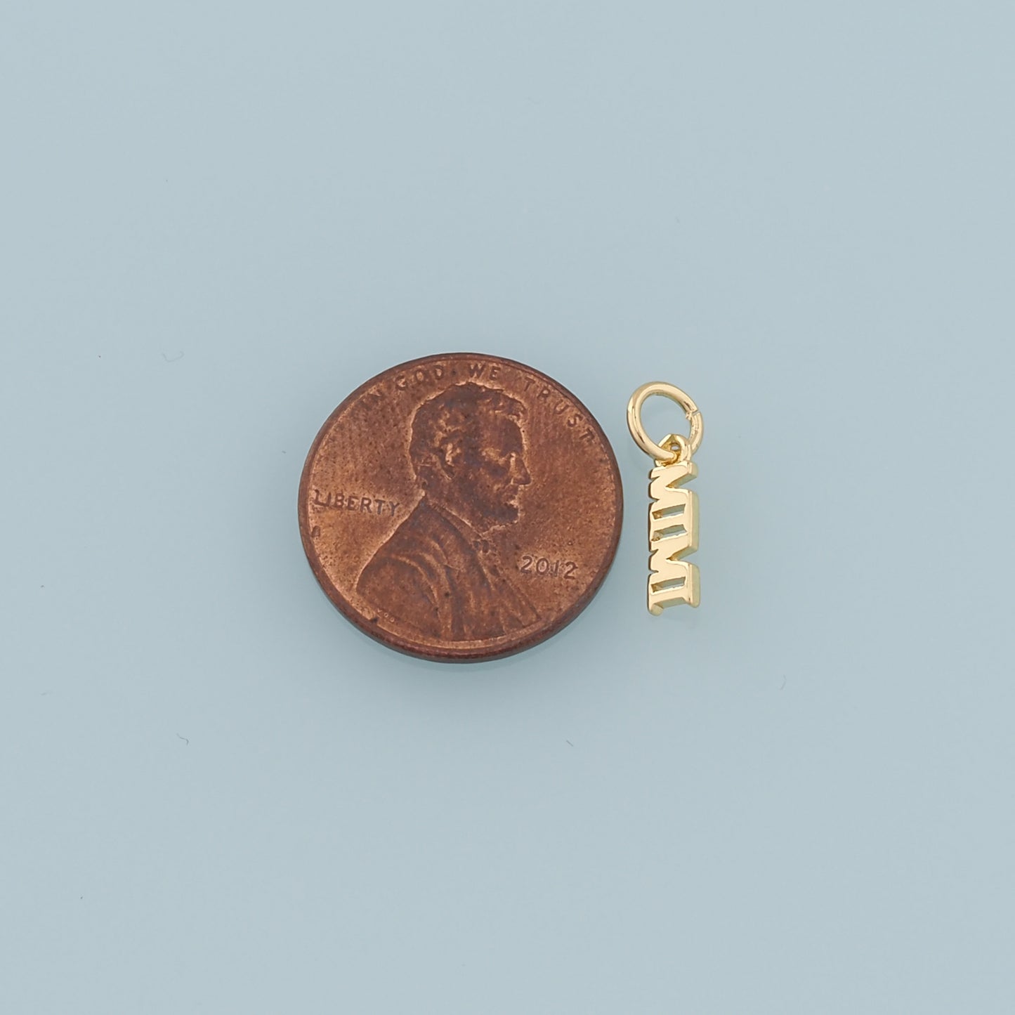 Gold Mama Charms,18K Gold Filled Mama Pendant,Mama Charm Bracelet Necklace for DIY Jewelry Making Supply
