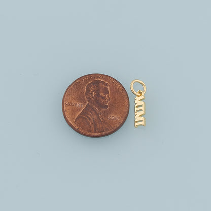 Gold Mama Charms,18K Gold Filled Mama Pendant,Mama Charm Bracelet Necklace for DIY Jewelry Making Supply
