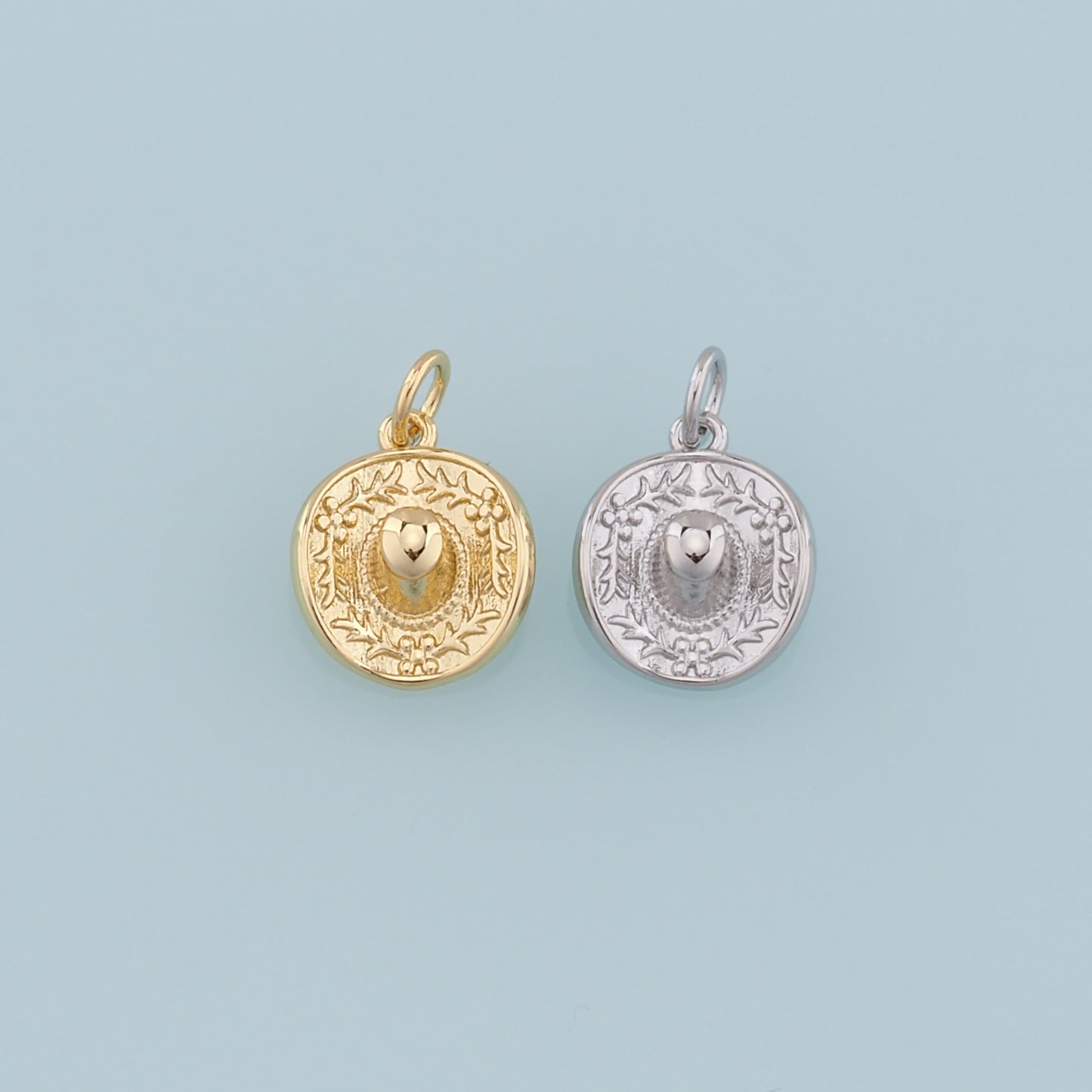 Gold Cowboy Hat Charms,18K Gold Filled Cowboy Hat Pendant Charm Bracelet Necklace for DIY Jewelry Making Supply