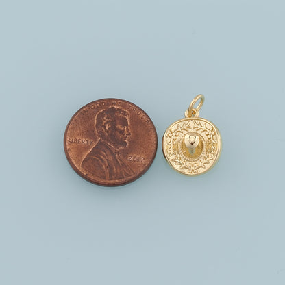 Gold Cowboy Hat Charms,18K Gold Filled Cowboy Hat Pendant Charm Bracelet Necklace for DIY Jewelry Making Supply