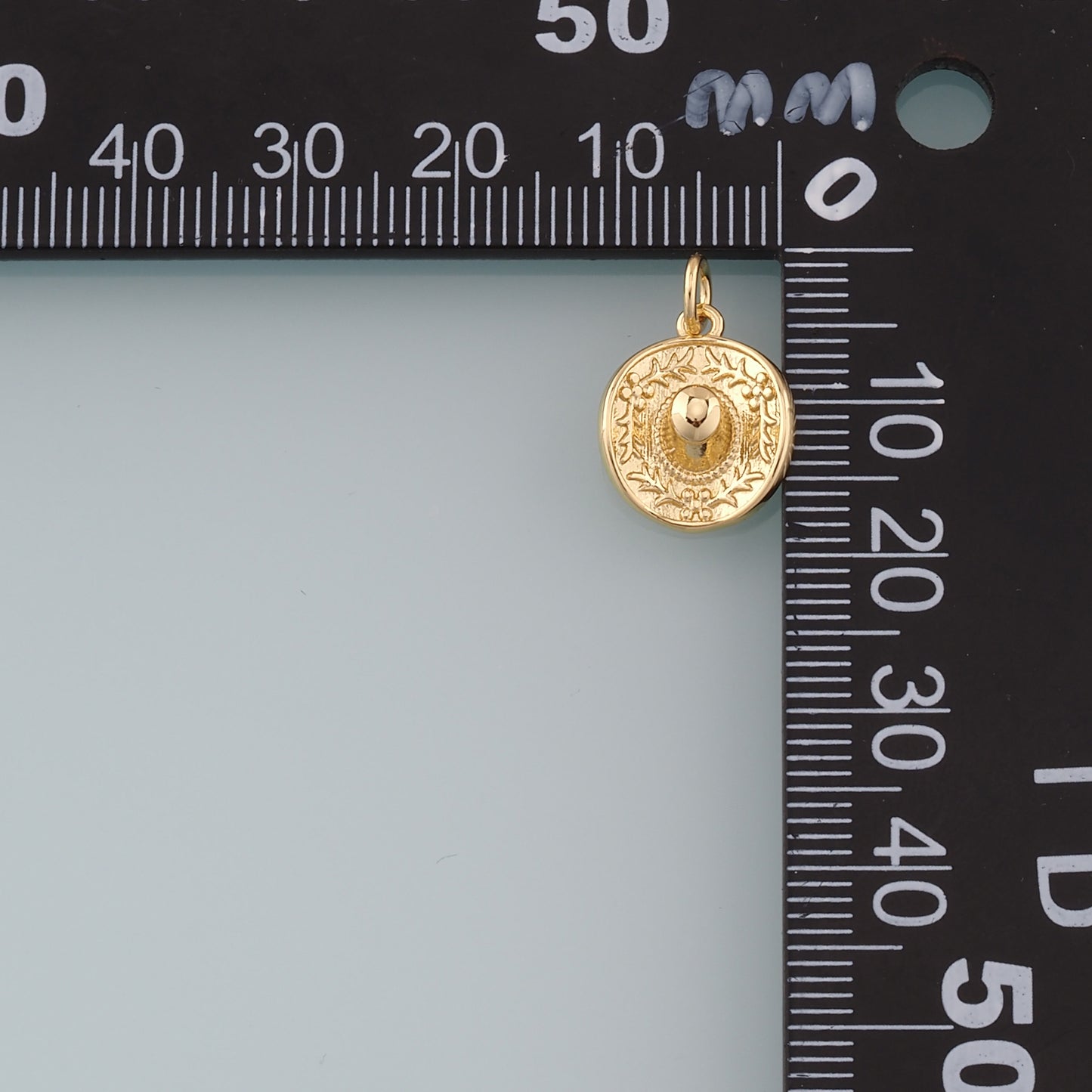 Gold Cowboy Hat Charms,18K Gold Filled Cowboy Hat Pendant Charm Bracelet Necklace for DIY Jewelry Making Supply