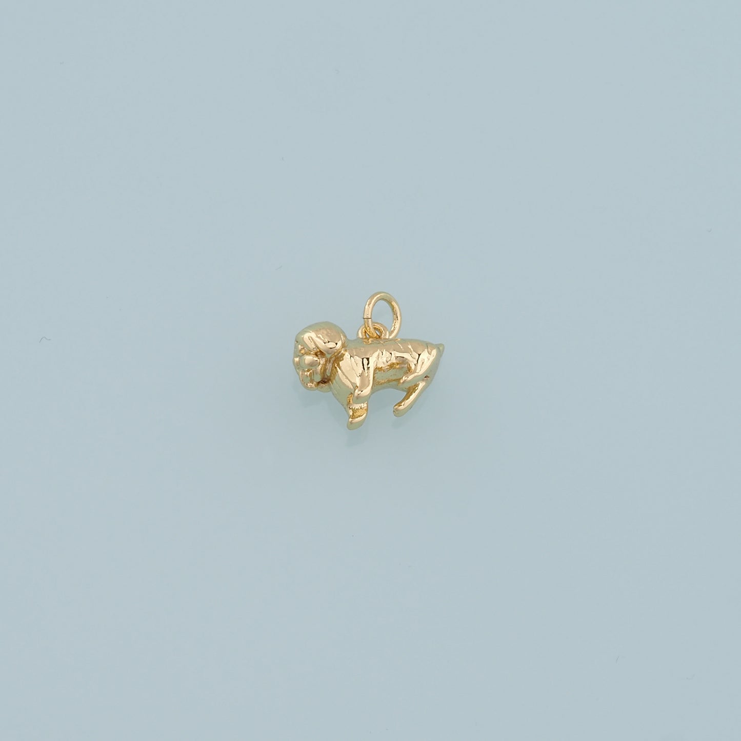 Gold Dog Charms,18K Gold Filled Dog Pendant,Cute Dog Charm Bracelet Necklace for DIY Jewelry Making Supply