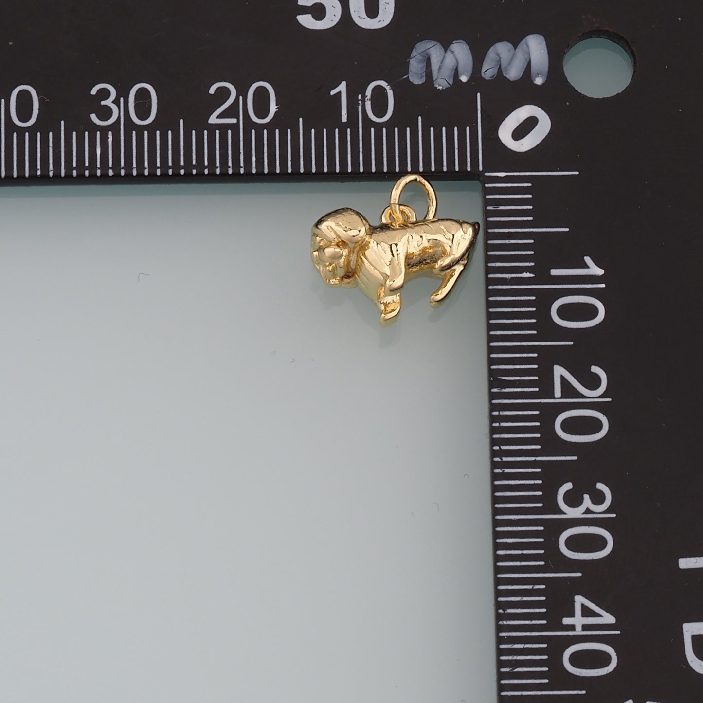 Gold Dog Charms,18K Gold Filled Dog Pendant,Cute Dog Charm Bracelet Necklace for DIY Jewelry Making Supply