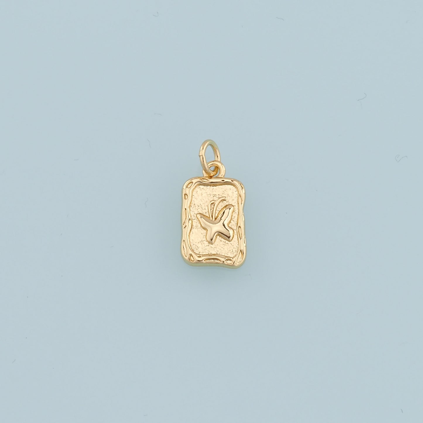 18K Gold Filled Butterfly Pendant,Dainty Butterfly Charm Bracelet Necklace for DIY Jewelry Making Supply