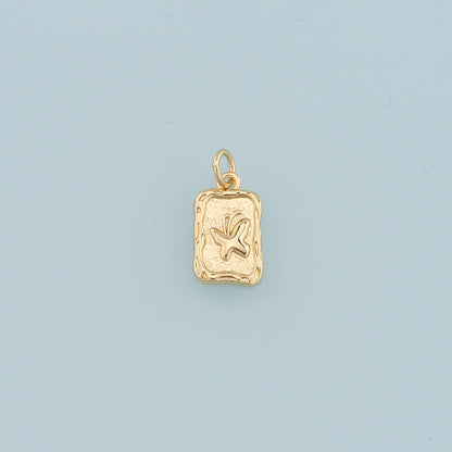 18K Gold Filled Butterfly Pendant,Dainty Butterfly Charm Bracelet Necklace for DIY Jewelry Making Supply