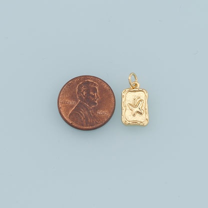 18K Gold Filled Butterfly Pendant,Dainty Butterfly Charm Bracelet Necklace for DIY Jewelry Making Supply