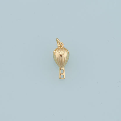 18K Gold Filled Hot Air Balloon Pendant,Balloon Charm Bracelet Necklace for DIY Jewelry Making Supply