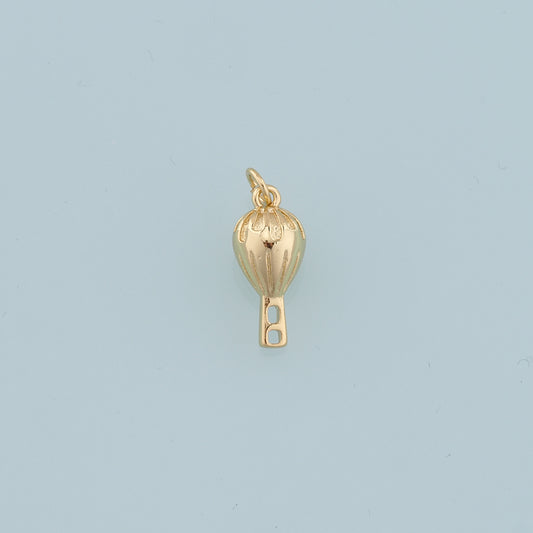 18K Gold Filled Hot Air Balloon Pendant,Balloon Charm Bracelet Necklace for DIY Jewelry Making Supply