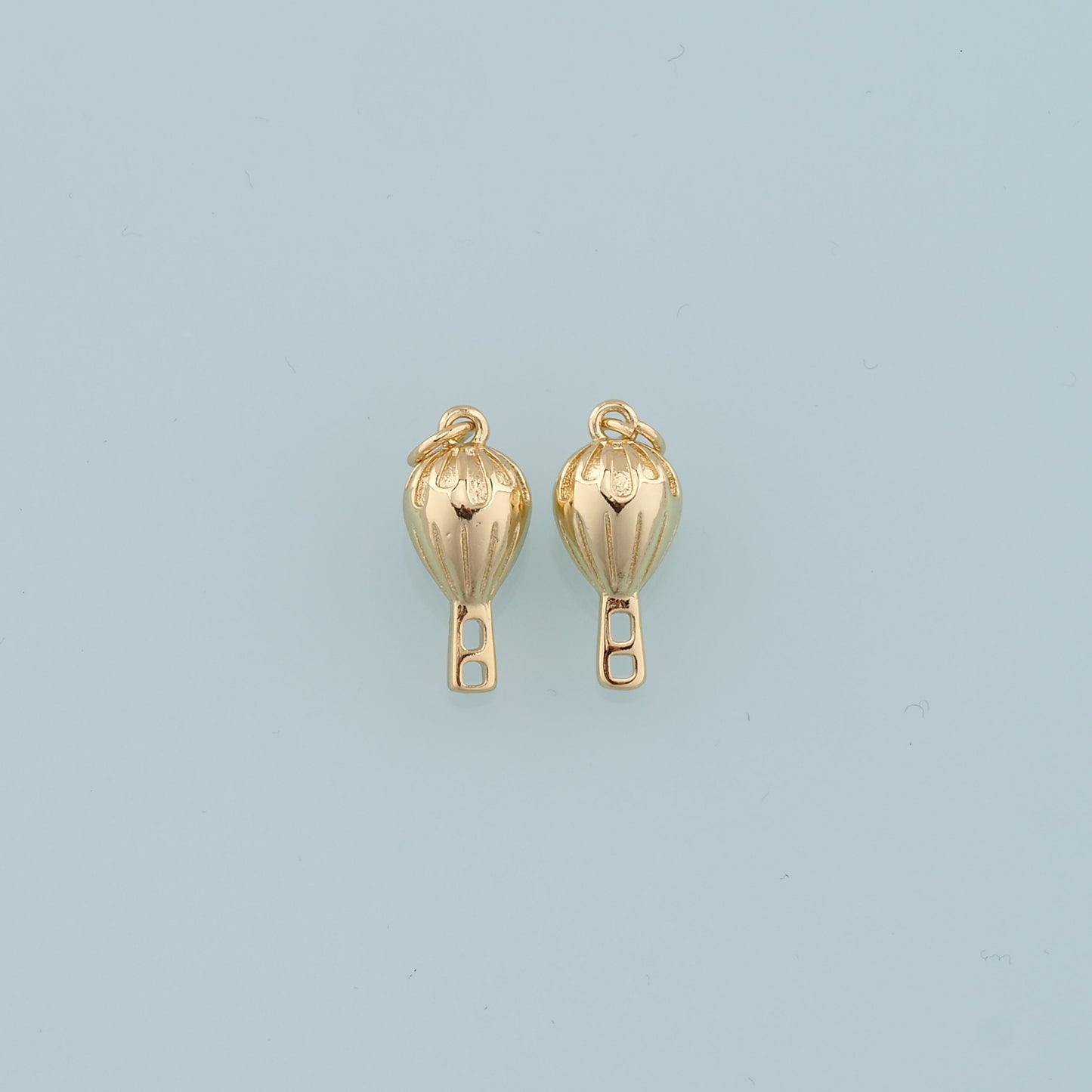 18K Gold Filled Hot Air Balloon Pendant,Balloon Charm Bracelet Necklace for DIY Jewelry Making Supply