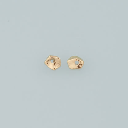 Gold Geometry Beads Charms,18K Gold Filled Geometry spacer beads Bracelet Necklace for DIY Jewelry Making Supply