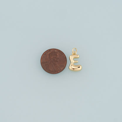 Gold letter Charms,18K Gold Filled letter Pendant,Initial Charm Bracelet Necklace for DIY Jewelry Making Supply