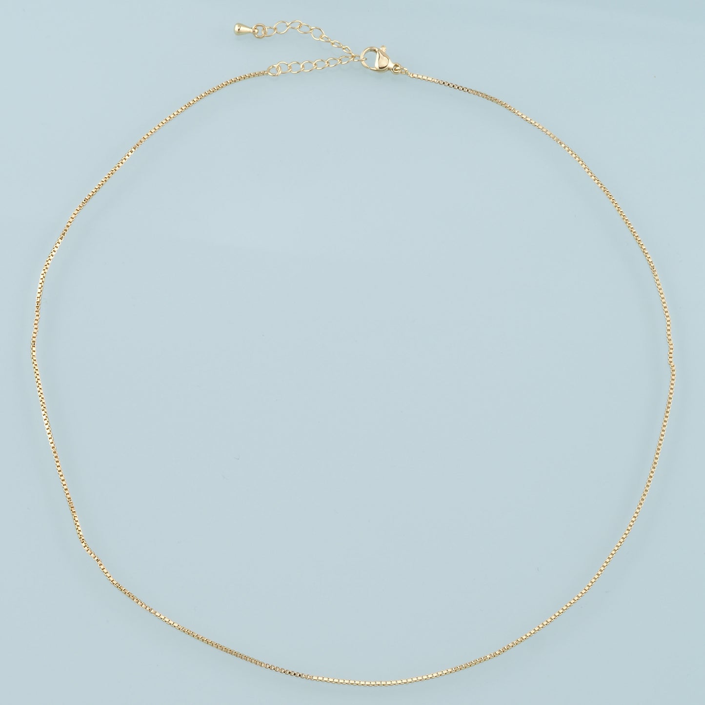 Gold Box Chain,18K Gold Filled Box for Necklace Bracelet DIY Jewelry Making Supply