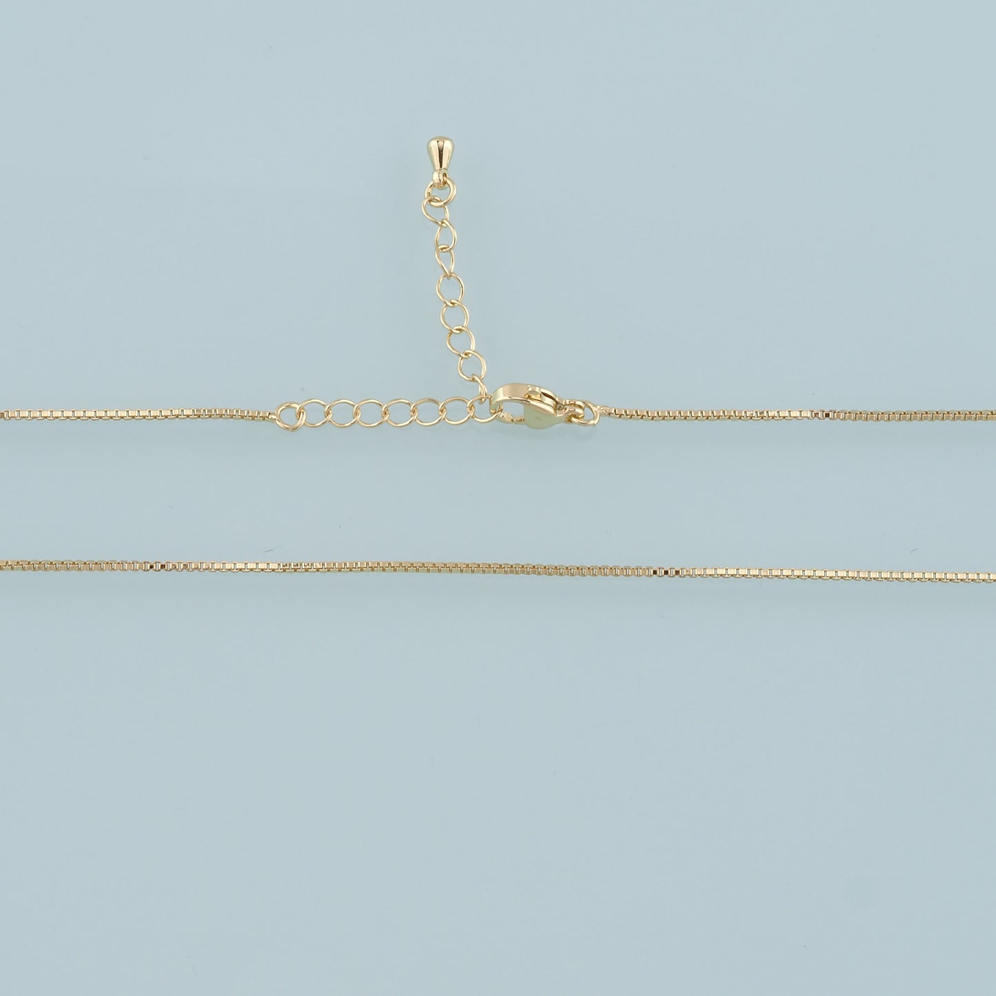 Gold Box Chain,18K Gold Filled Box for Necklace Bracelet DIY Jewelry Making Supply