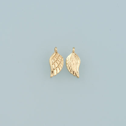 Gold Wings Charms,18K Gold Filled Wings Pendant,Angel Wings Charm Bracelet Necklace for DIY Jewelry Making Supply