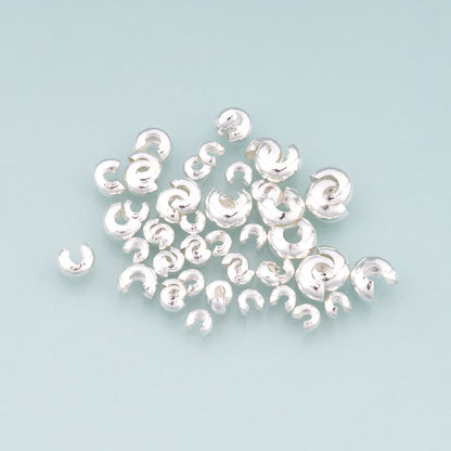 20pcs 925 Silver Cover Beads,Positioning Beads for DIY Jewelry Making Supply