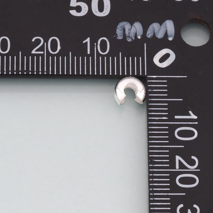 20pcs 925 Silver Cover Beads,Positioning Beads for DIY Jewelry Making Supply