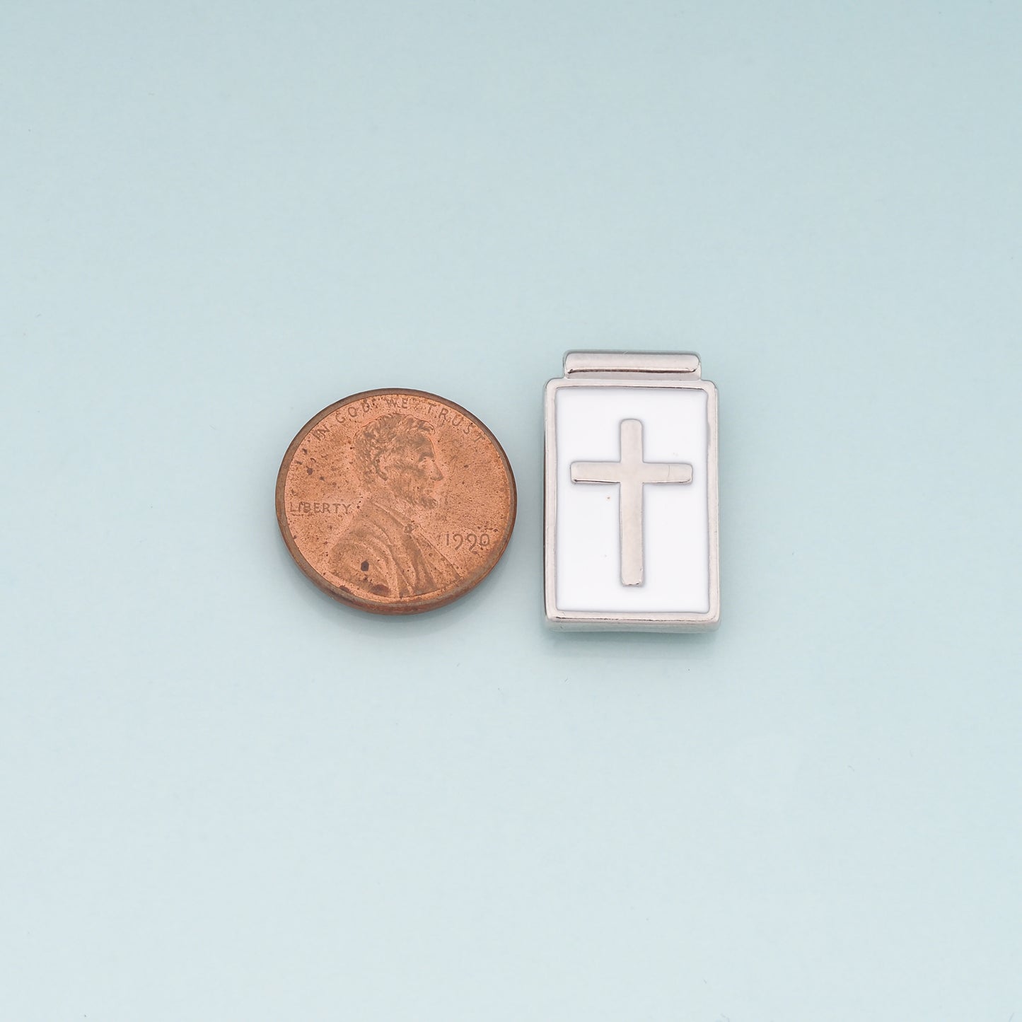 Gold Cross Charms,18K Gold Filled Cross Pendant,Enamel Religion Charm Bracelet Necklace for DIY Jewelry Making Supply