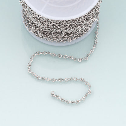 Gold Knot Chain,18K Gold Filled Oval Chain for Necklace Bracelet DIY Jewelry Making Supply