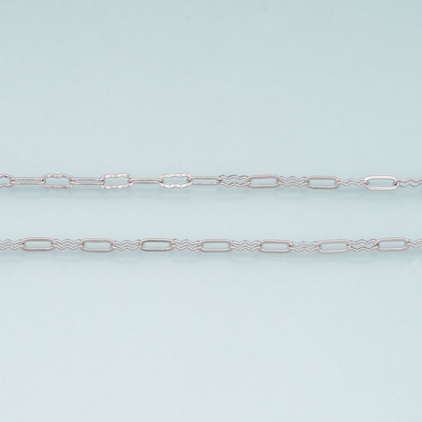 Gold Wave Chain,18K Gold Filled Oval Chain for Necklace Bracelet DIY Jewelry Making Supply