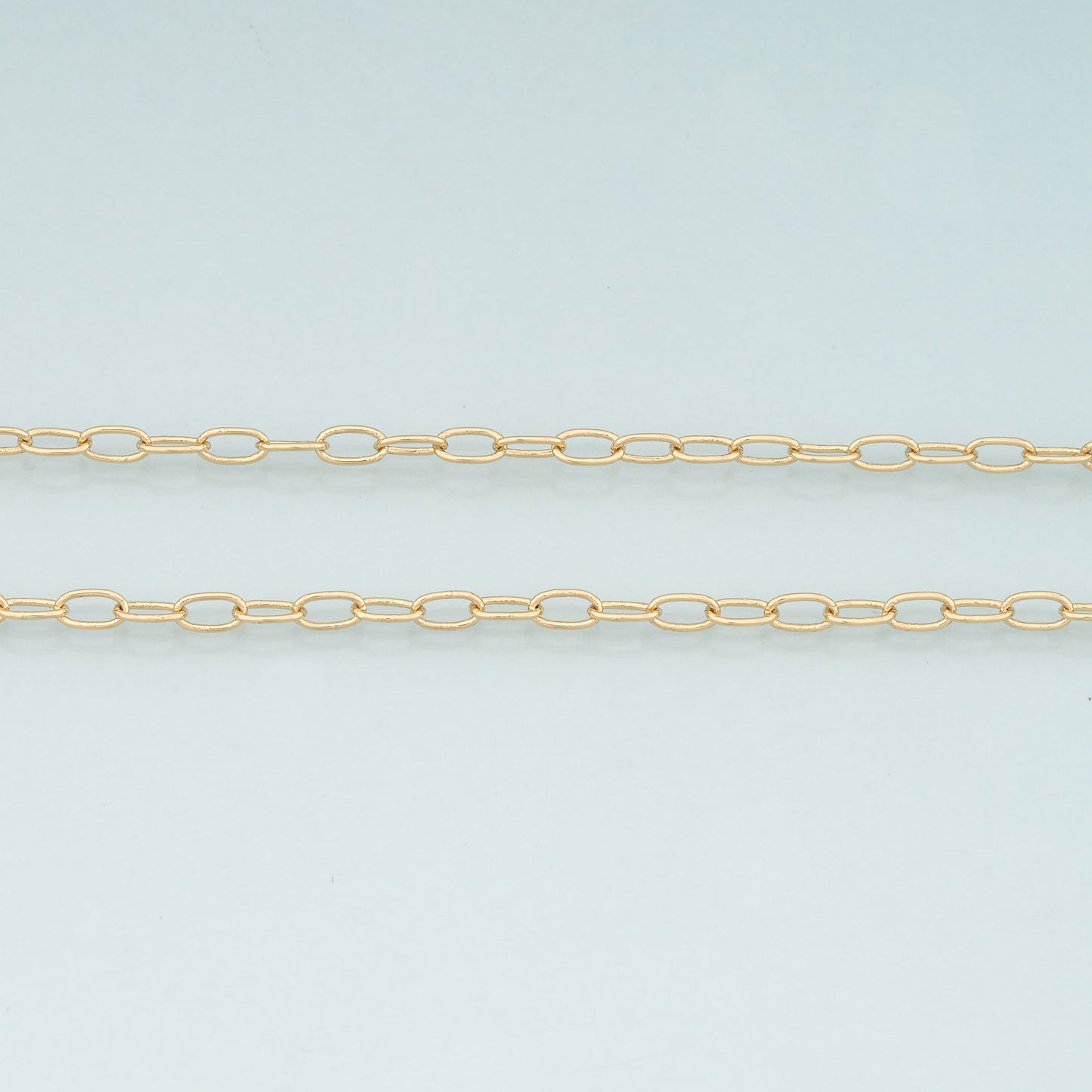 Gold Oval Chain,18K Gold Filled Oval Chain for Necklace Bracelet DIY Jewelry Making Supply