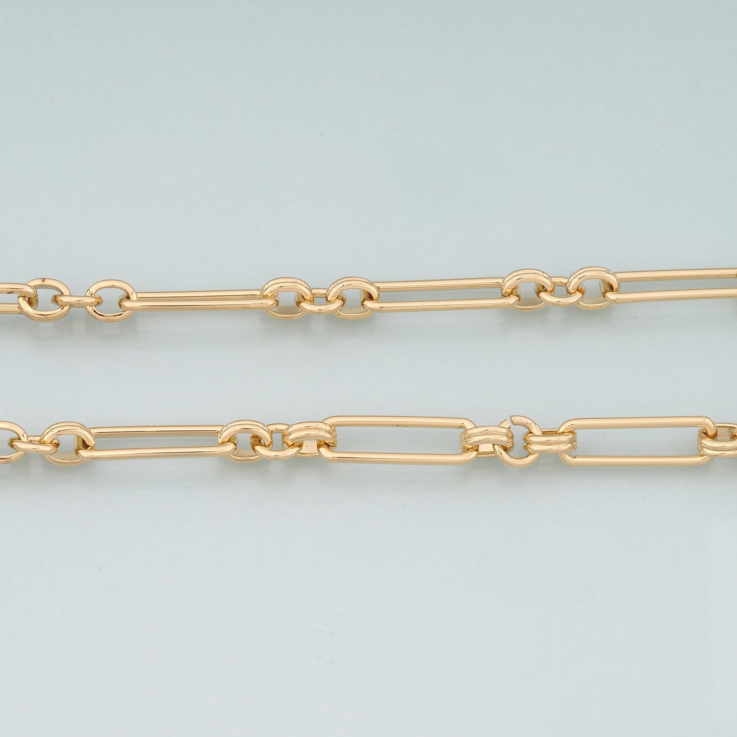Gold Paper Clip Chain,18K Gold Filled Oval Chain for Necklace Bracelet DIY Jewelry Making Supply
