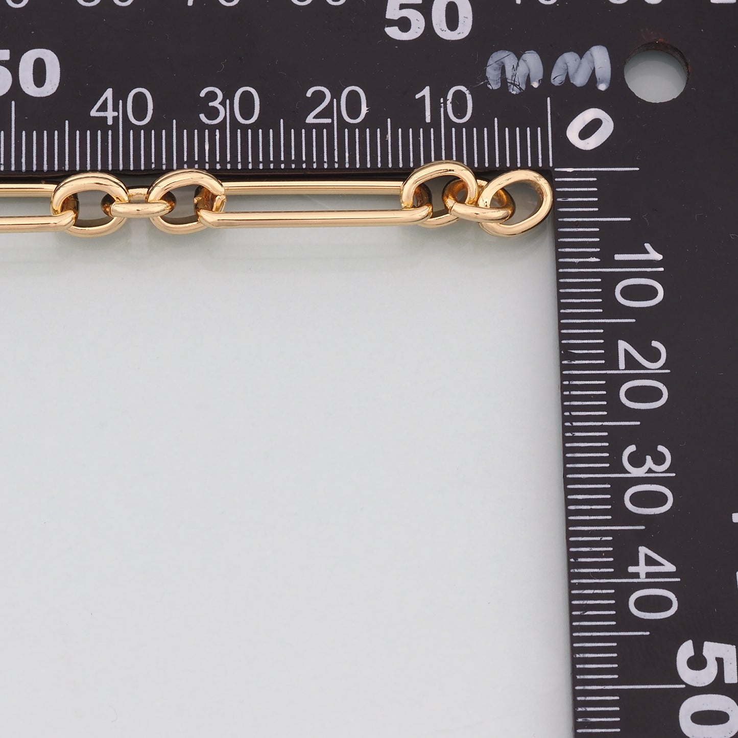 Gold Paper Clip Chain,18K Gold Filled Oval Chain for Necklace Bracelet DIY Jewelry Making Supply