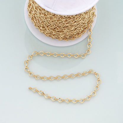 Gold Geometry Chain,18K Gold Filled Geometry Chain for Necklace Bracelet DIY Jewelry Making Supply