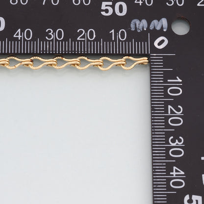 Gold Geometry Chain,18K Gold Filled Geometry Chain for Necklace Bracelet DIY Jewelry Making Supply