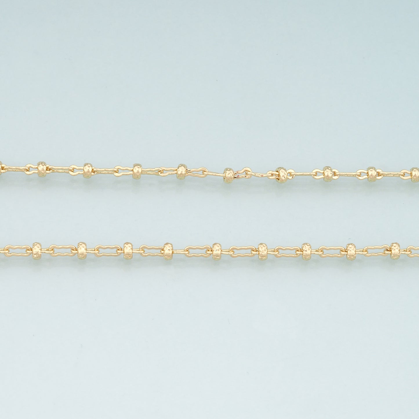 Gold Wave Chain,18K Gold Filled Oval Chain for Necklace Bracelet DIY Jewelry Making Supply