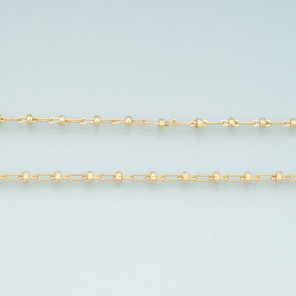 Gold Wave Chain,18K Gold Filled Oval Chain for Necklace Bracelet DIY Jewelry Making Supply